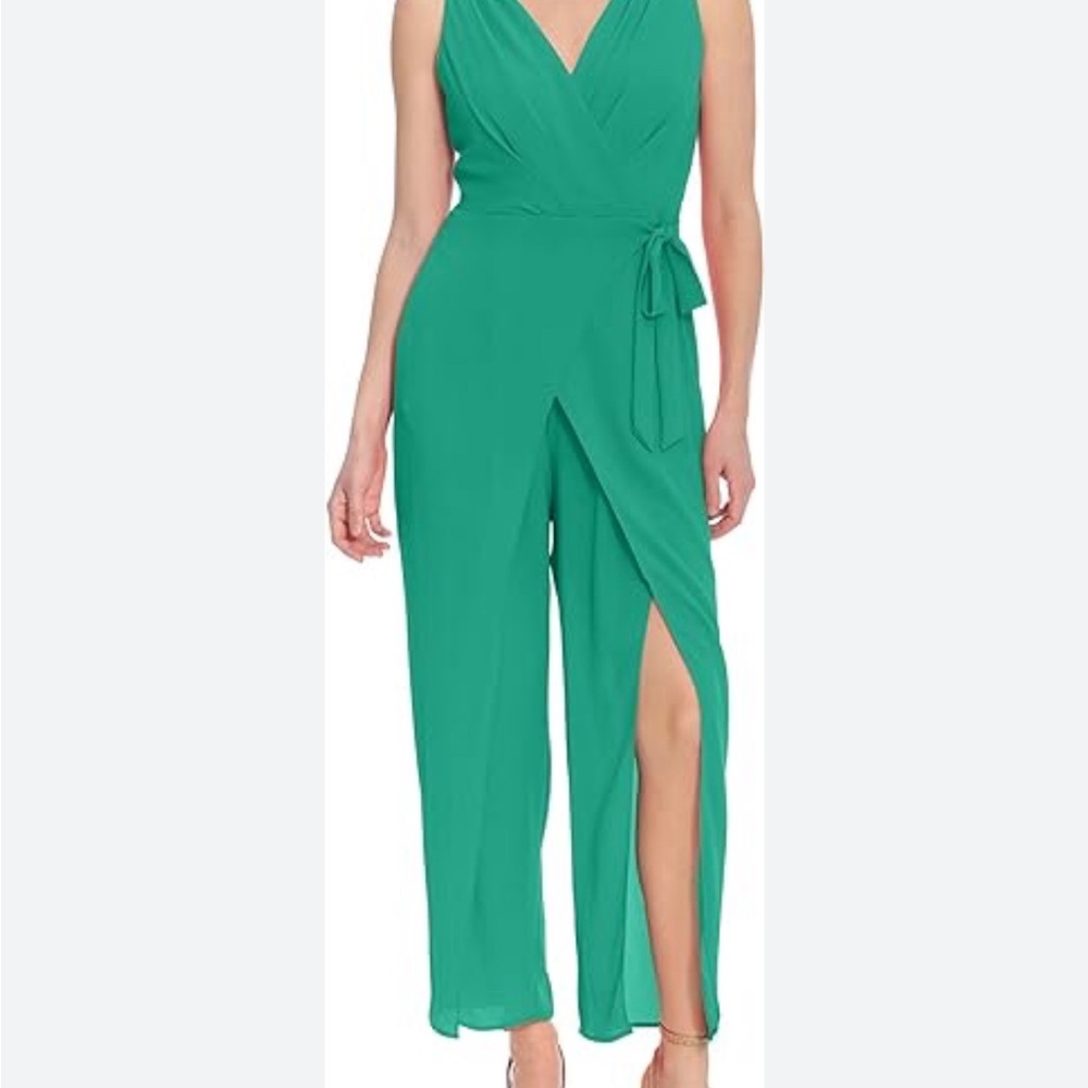 London Times Green Jumpsuit